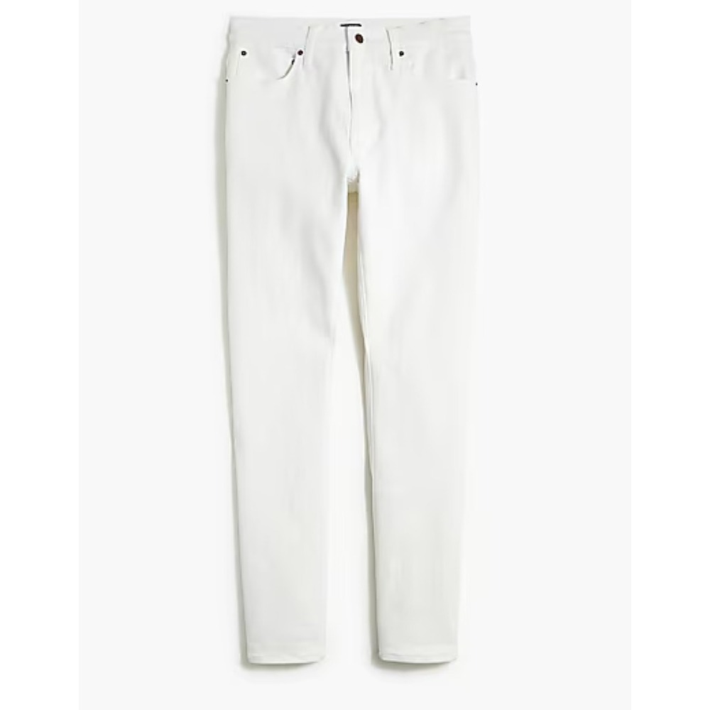 J. Crew Factory Slim Fit Flex White Denim Jeans Mens 32 x 34‎ AY186 Coastal Prep